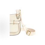 HERMES Jypsiere Gypsy gold buckle crossbody single-shoulder bag mini Women\'s cream white